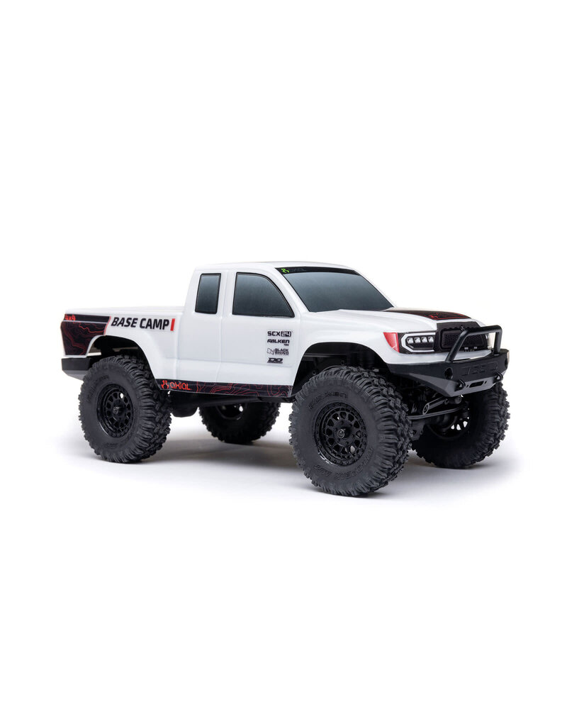 AXIAL AXI-1219T1 1/24 SCX24 BASE CAMP 4X4 CRAWLER RTR: WHITE