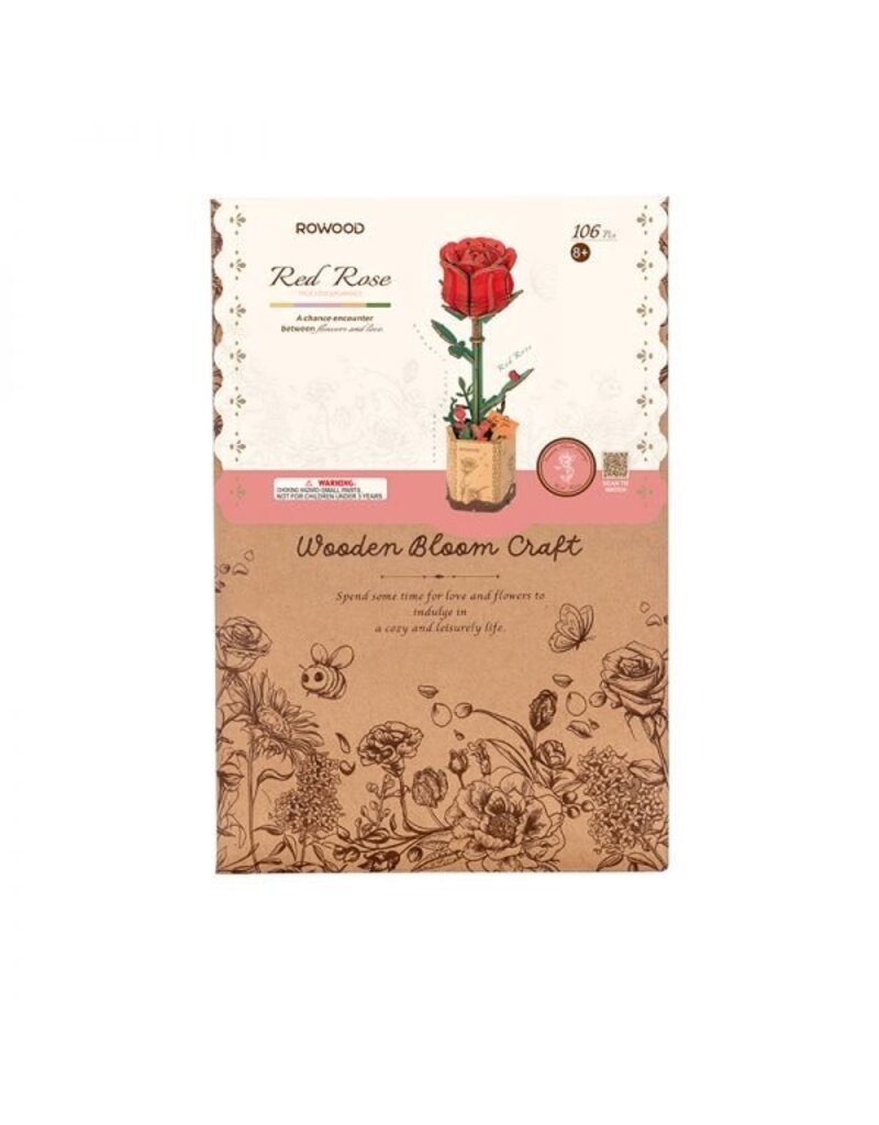 ROBOTIME ROETW042 ROWOOD RED ROSE