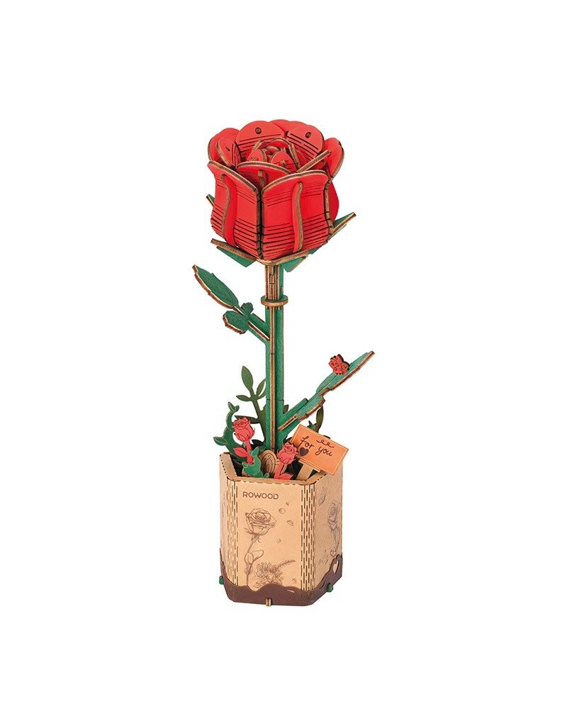 ROBOTIME ROETW042 ROWOOD RED ROSE