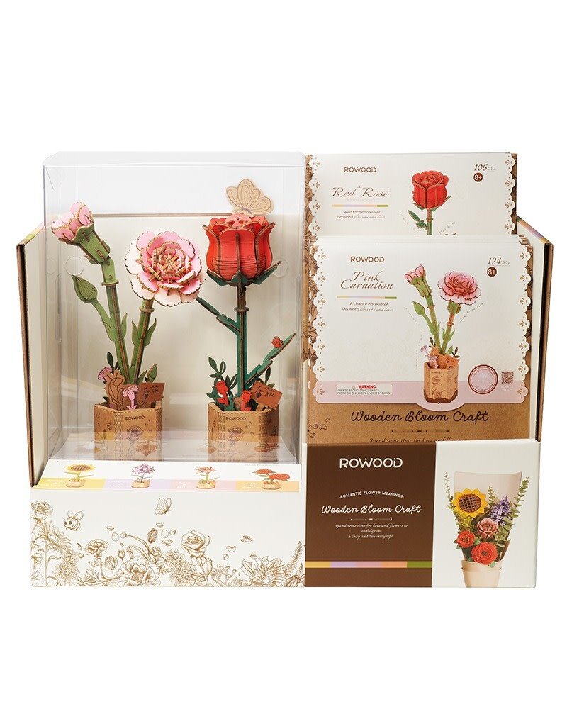 ROBOTIME ROETW051 ROWOOD PINK CARNATION