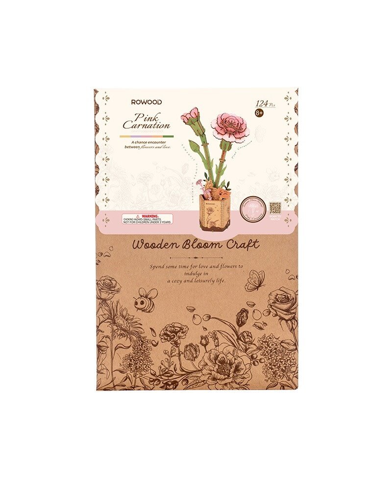 ROBOTIME ROETW051 ROWOOD PINK CARNATION