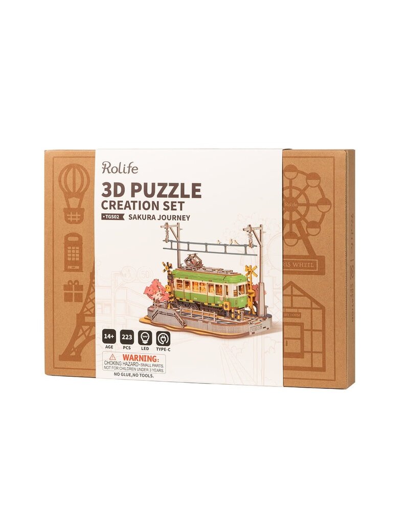 ROBOTIME ROETGS02 ROLIFE SAKURA JOURNEY 3D WOODEN PUZZLE