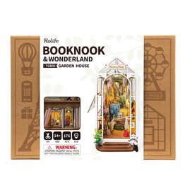 ROBOTIME ROETGB06 ROLIFE HOLIDAY GARDEN HOUSE DIY BOOK NOOK SHELF INSERT