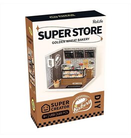 ROBOTIME ROEDW005 ROLIFE SUPER CREATOR GOLDEN WHEAT BAKERY PLASTIC DIY