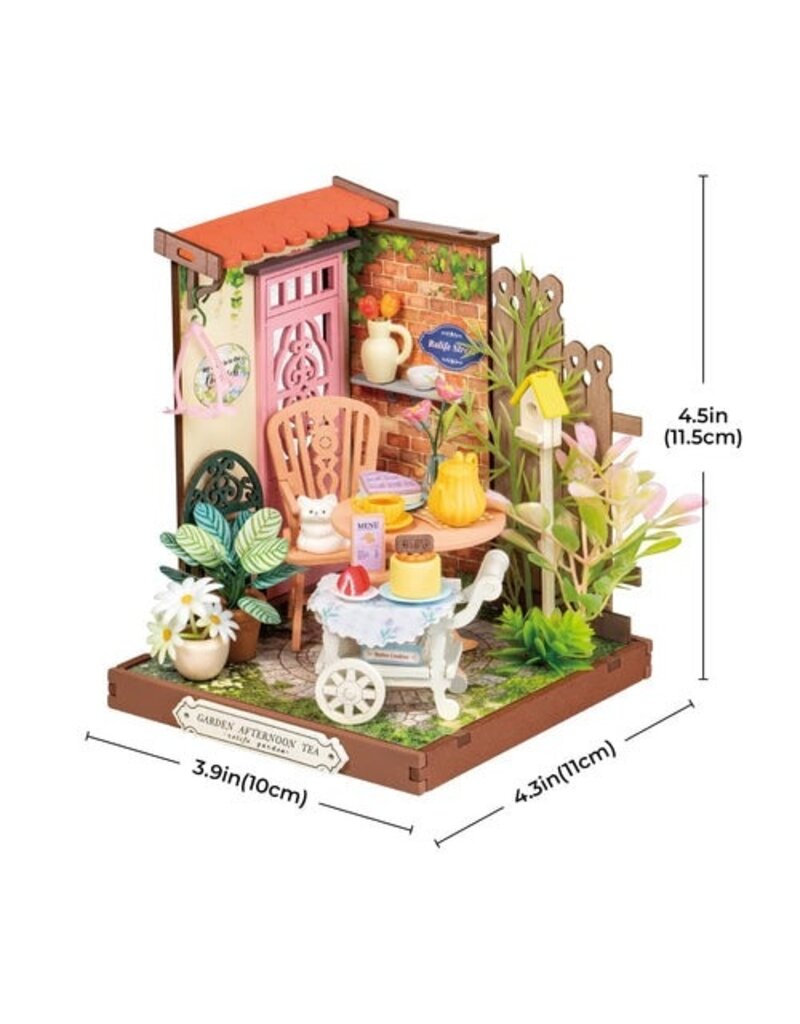 ROBOTIME ROEDS038 FANCY TEA YARD, SUPER MINI HOUSES - LITTLE WARM SPACES