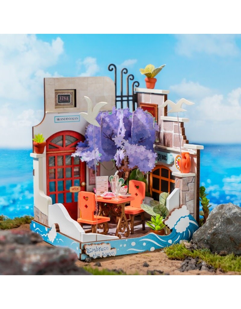 ROBOTIME ROEDS039 SEA HOLIDAY RESTAURANT, SUPER MINI HOUSES - LITTLE WARM SPACES
