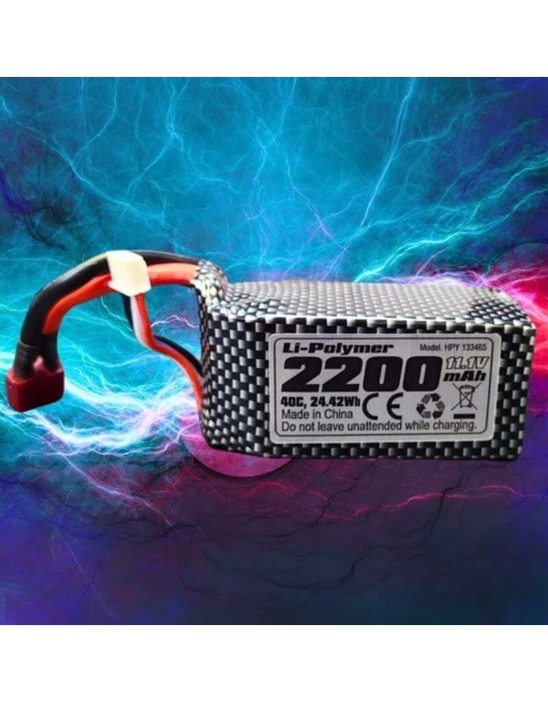 IMEX IMX19430 3S LIPO 11.1V 2200MAH 40C BATTERY: DEANS