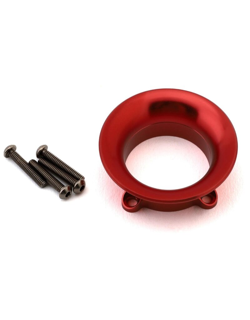 TEAM BROOD RACING BRO-TBR-FANAVS25MMR ALUMINUM VELOCITY STACK FAN SHROUD (RED) (25MM)
