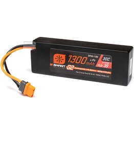 SPEKTRUM SPMX-1089 11.1V 1300MAH 3S 30C SMART G2 LIPO BATTERY: IC2 CONNECTOR
