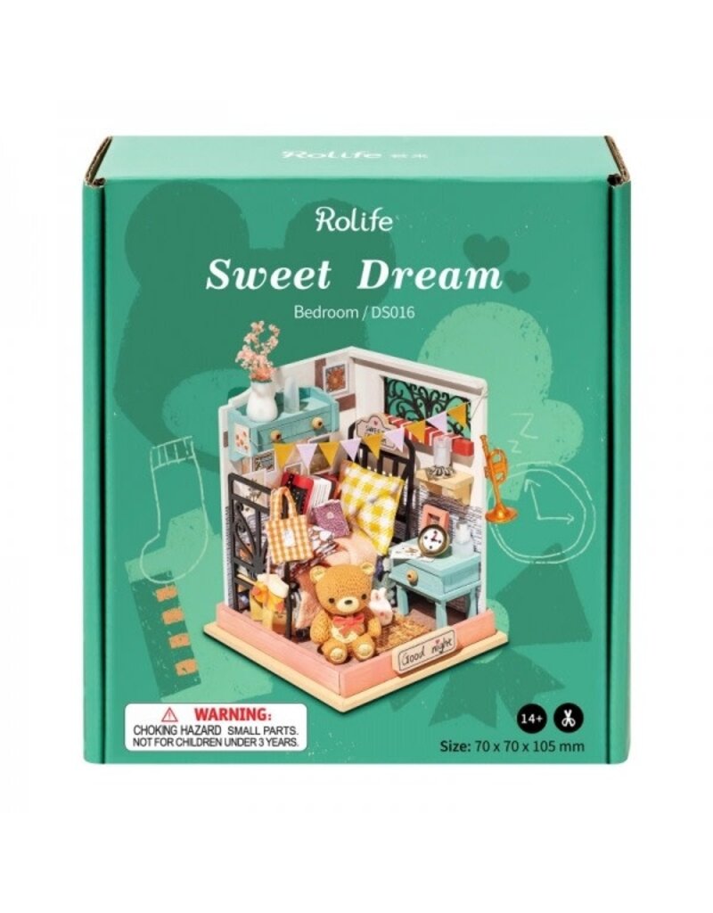ROBOTIME ROEDS016 SUPER MINI HOUSE; SWEET DREAM - BEDROOM
