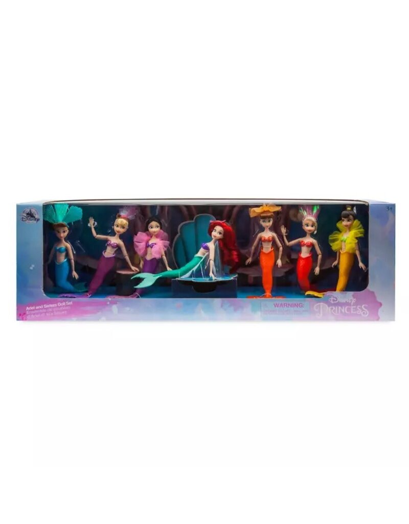 DISNEY DISNEY 6" ARIEL AND SISTERS MINI DOLL SET-THE LITTLE MERMAID