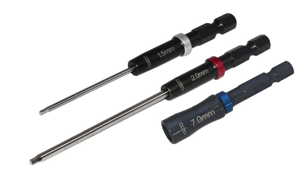 MIP9625 SPEED TIP HEX DRIVER WRENCH SET GEN 2, 1.5MM, 2.0MM HEX WRENCH & 7.0MM NUT DRIVER