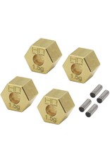 HOT RACING HRATRXM10H15 BRASS STOCK WHEEL HUBS + 1.5MM FOR TRAXXAS TRX4-M
