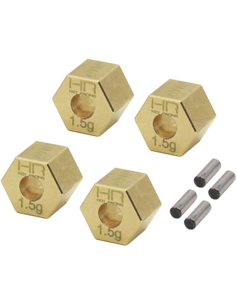 HOT RACING HRATRXM10H15 BRASS STOCK WHEEL HUBS + 1.5MM FOR TRAXXAS TRX4-M