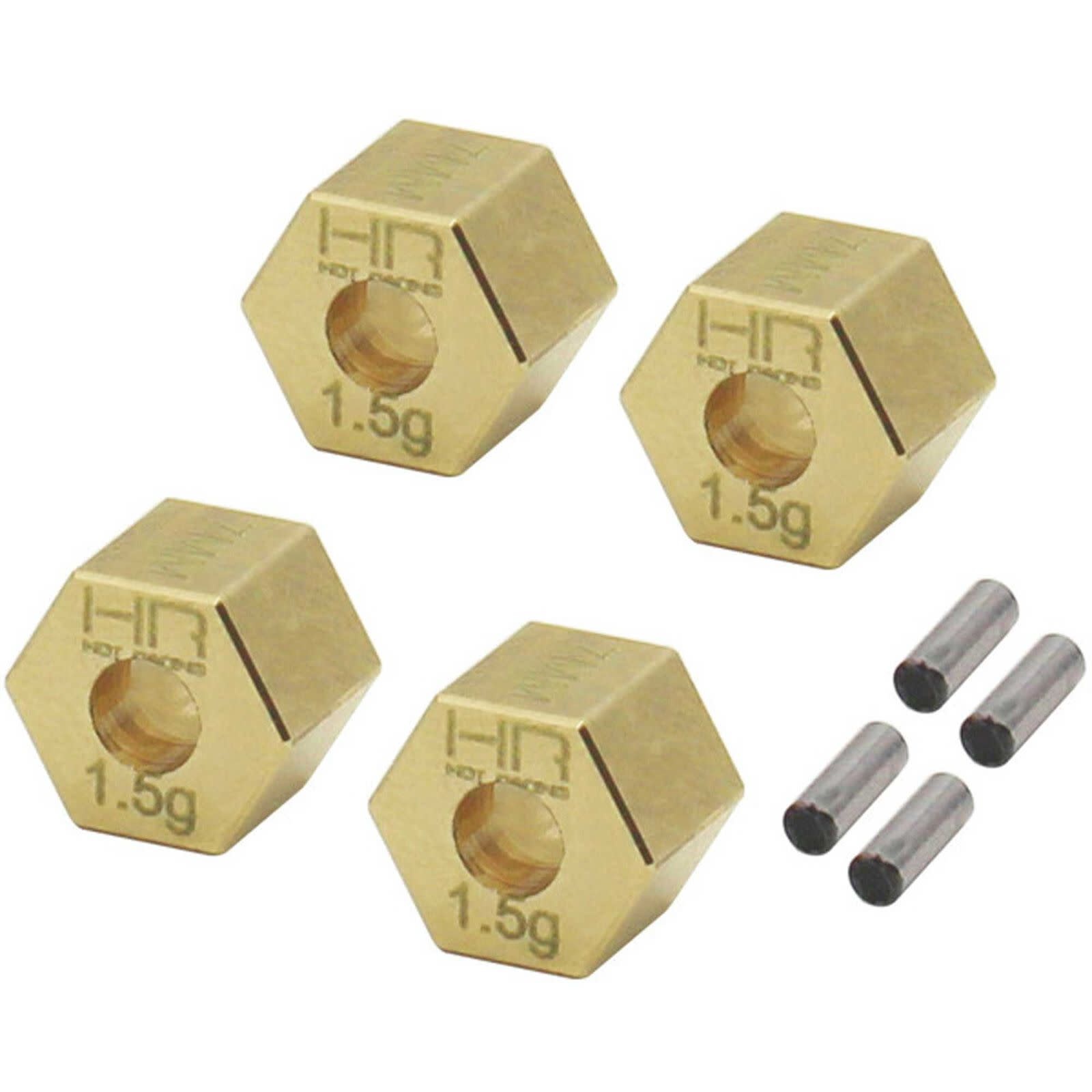 HRATRXM10H15 BRASS STOCK WHEEL HUBS + 1.5MM FOR TRAXXAS TRX4-M