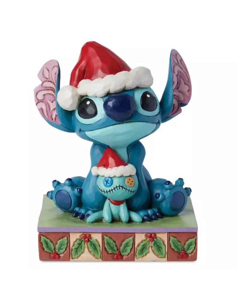 ENESCO DISNEY 5 1/2'' STITCH AND SCRUMP CHRISTMAS BUDDIES FIGURE BY JIM SHORE FIGURE