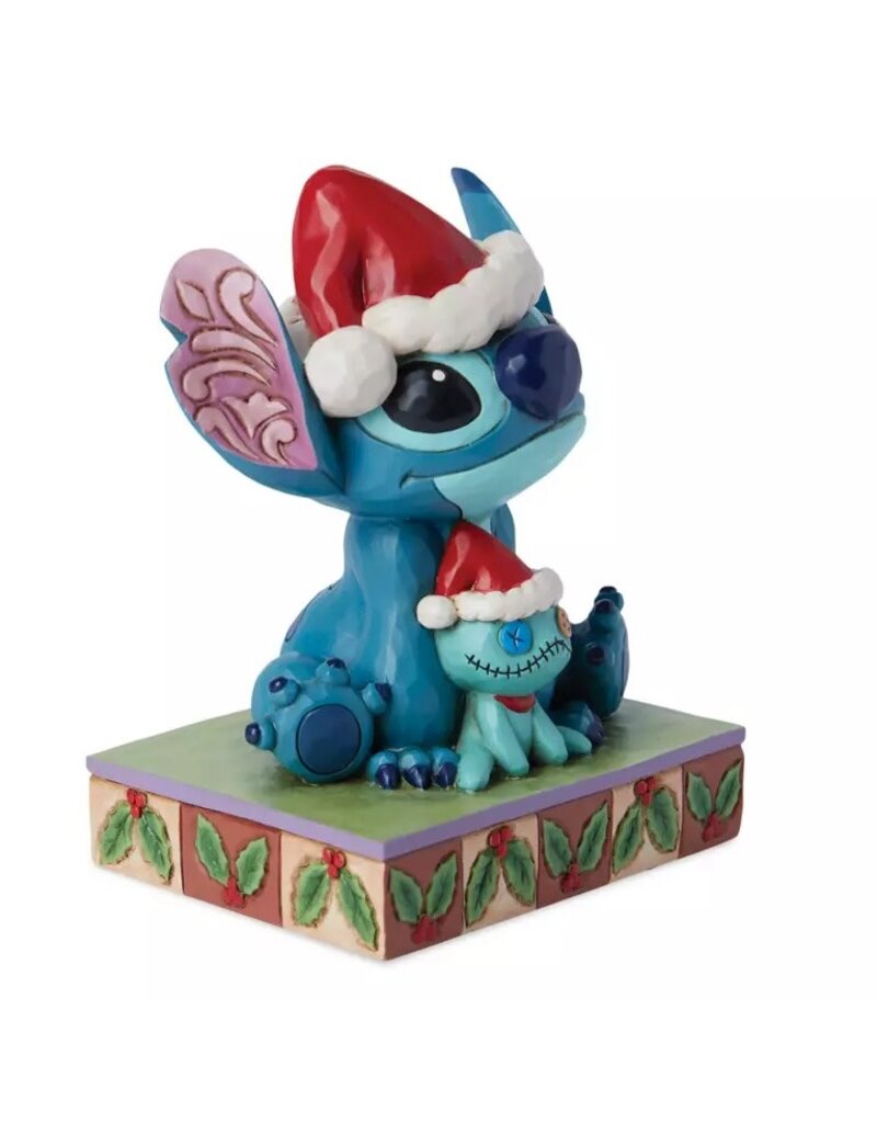 ENESCO DISNEY 5 1/2'' STITCH AND SCRUMP CHRISTMAS BUDDIES FIGURE BY JIM SHORE FIGURE