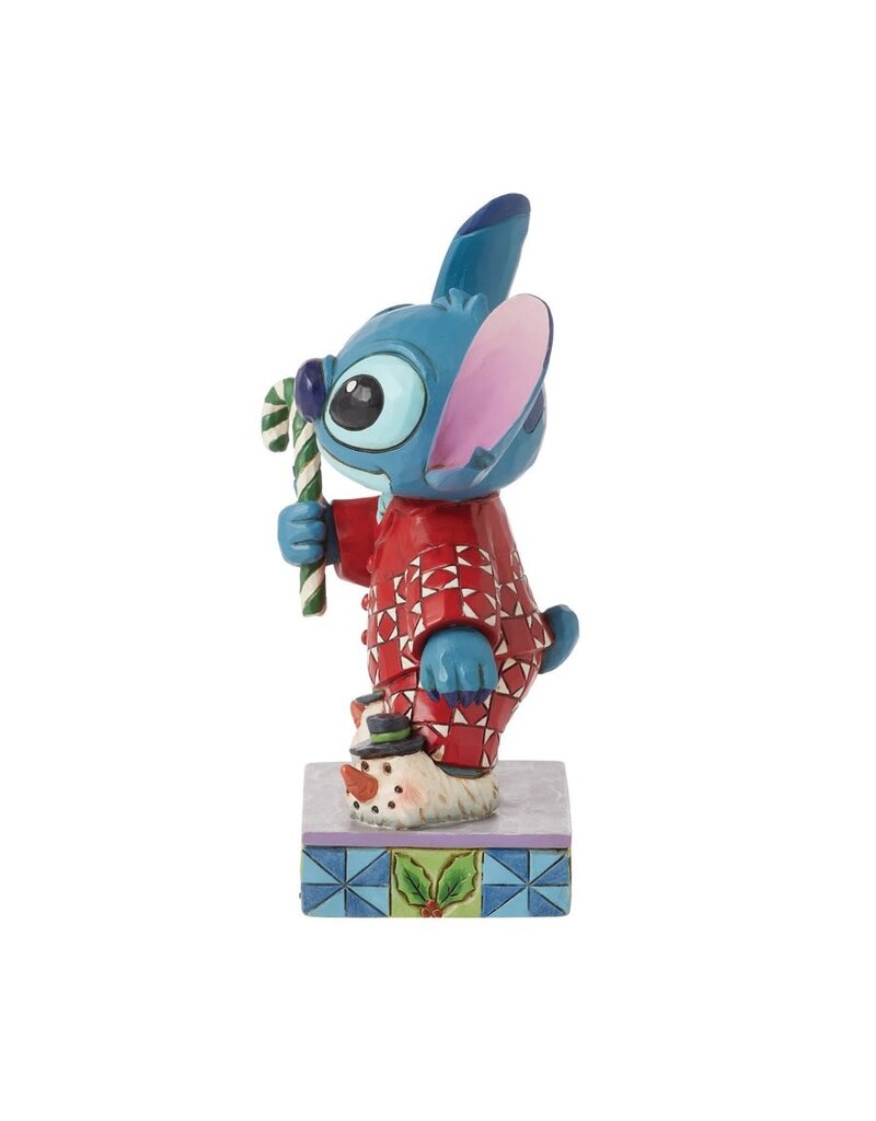 ENESCO DISNEY 4.62" STITCH CHRISTMAS MORNING FIGURE