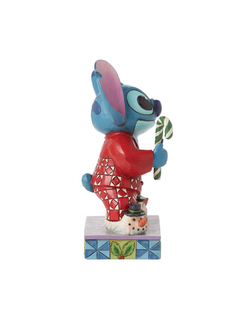 ENESCO DISNEY 4.62" STITCH CHRISTMAS MORNING FIGURE