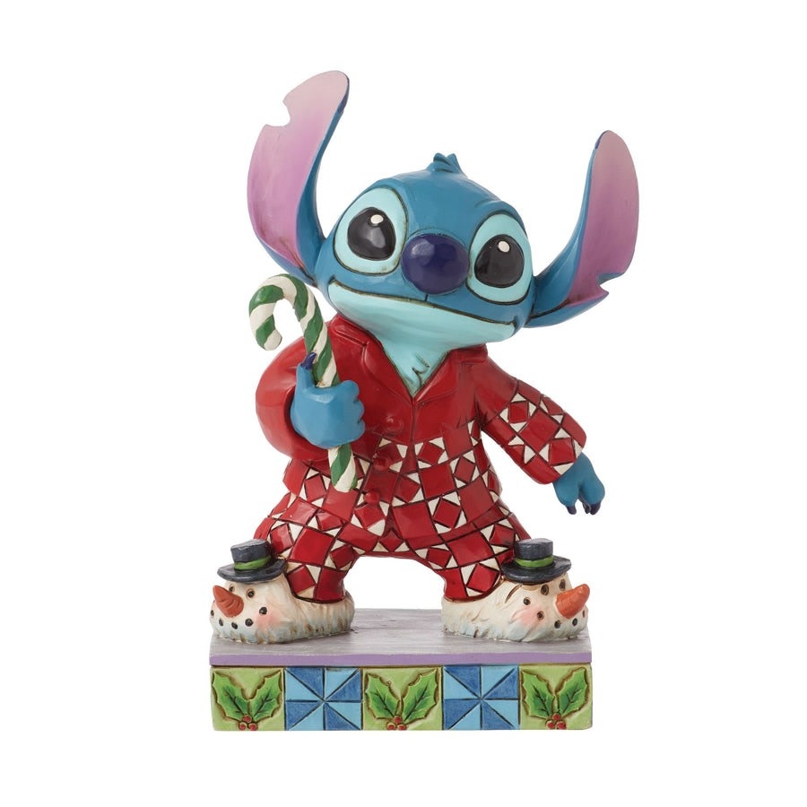 DISNEY 4.62" STITCH CHRISTMAS MORNING FIGURE