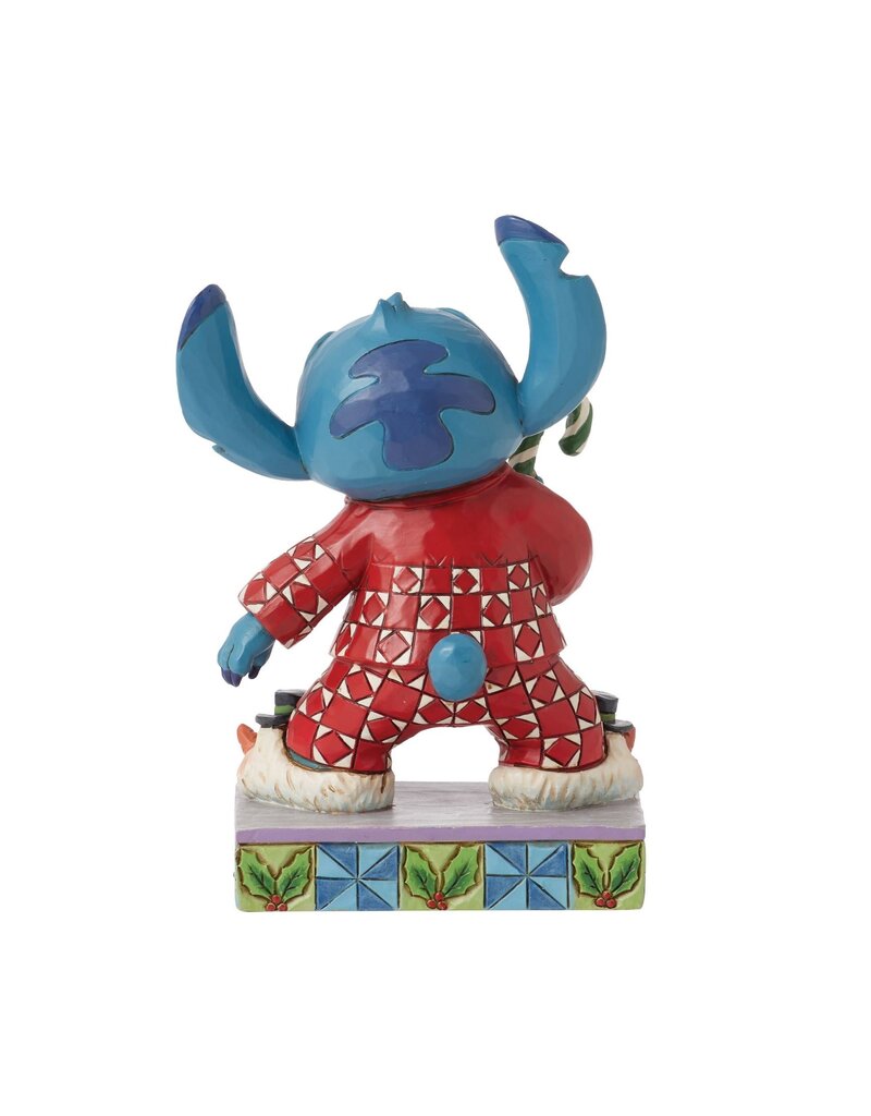 ENESCO DISNEY 4.62" STITCH CHRISTMAS MORNING FIGURE