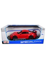MAISTO MAISTO 31458 S.E. 1/18 SCALE DIECAST PORSCHE 911 GT3: RED