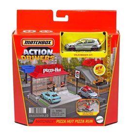 MATCHBOX MTL HDL10/HDL09 MATCHBOX ACTION DRIVERS PIZZA HUT PIZZA RUN