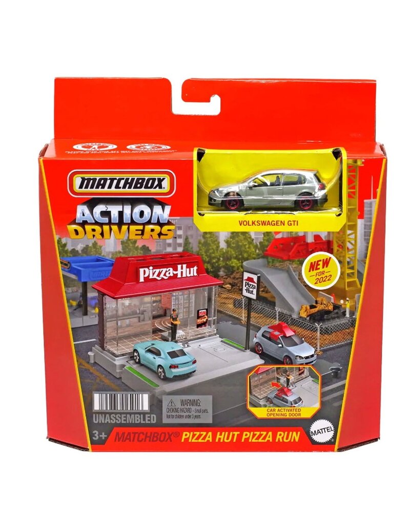 MATCHBOX MTL HDL10/HDL09 MATCHBOX ACTION DRIVERS PIZZA HUT PIZZA RUN