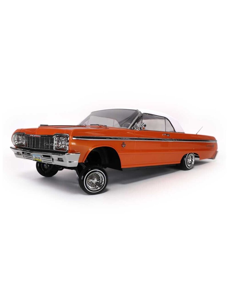 REDCAT RACING RER32895  SIXTYFOUR RC CAR - 1:10 1964 CHEVROLET IMPALA HOPPING LOWRIDER ORANGE