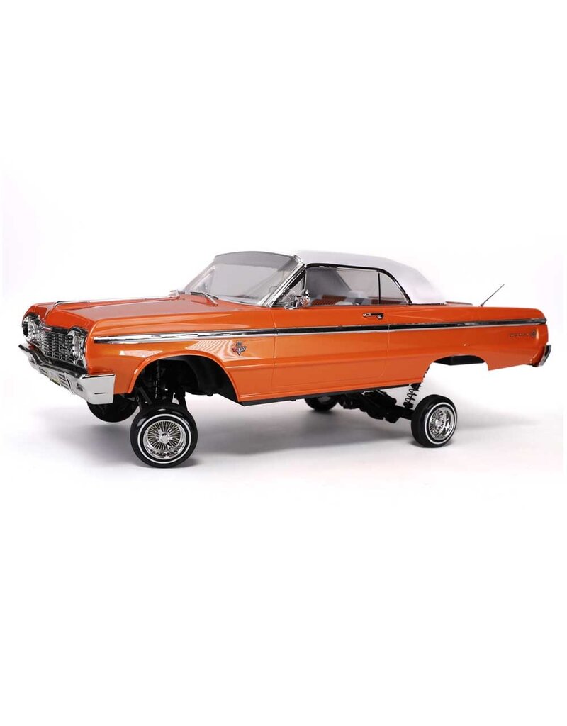 REDCAT RACING RER32895  SIXTYFOUR RC CAR - 1:10 1964 CHEVROLET IMPALA HOPPING LOWRIDER ORANGE