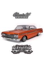 REDCAT RACING RER32895  SIXTYFOUR RC CAR - 1:10 1964 CHEVROLET IMPALA HOPPING LOWRIDER ORANGE