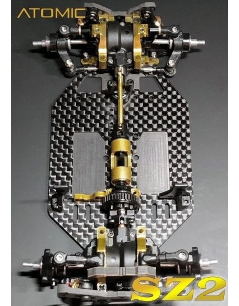 ATOMIC RC SZ2-KIT SZ2 1/28 SHAFT DRIVE 4WD COMPETITION CHASSIS