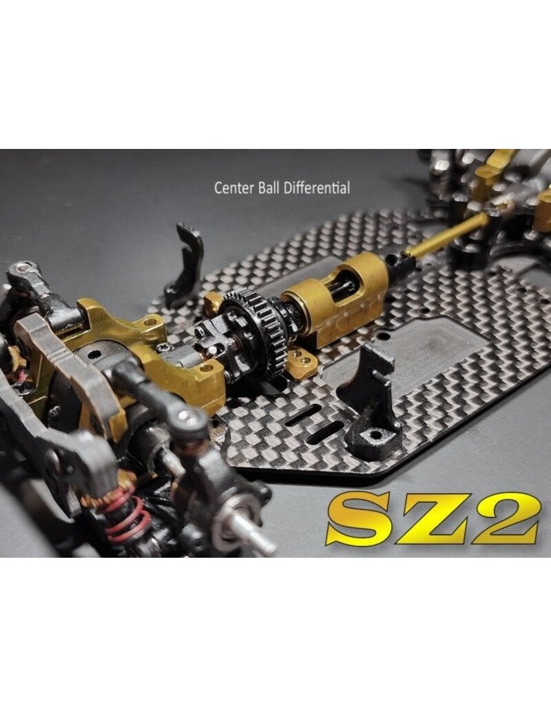 ATOMIC RC SZ2-KIT SZ2 1/28 SHAFT DRIVE 4WD COMPETITION CHASSIS