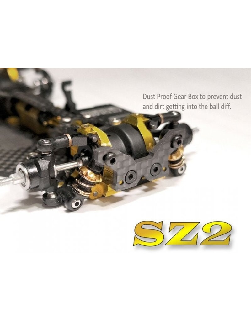 ATOMIC RC SZ2-KIT SZ2 1/28 SHAFT DRIVE 4WD COMPETITION CHASSIS