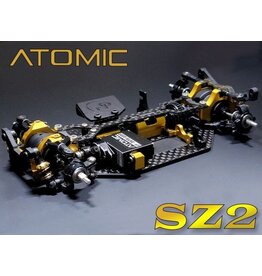 ATOMIC RC SZ2-KIT SZ2 1/28 SHAFT DRIVE 4WD COMPETITION CHASSIS