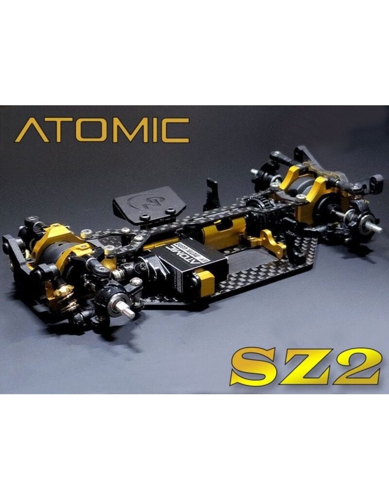 ATOMIC RC SZ2-KIT SZ2 1/28 SHAFT DRIVE 4WD COMPETITION CHASSIS