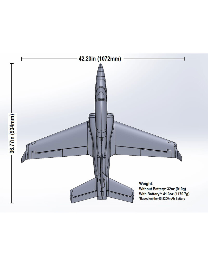E-FLITE EFL07750 VIPER 64MM EDF BNF BASIC