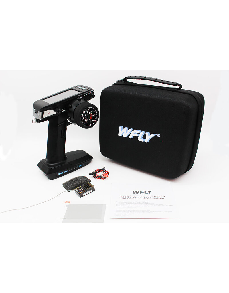 FLYSKY WFLX9S X9S 9-CHANNEL 2.4GHZ DIGITAL RADIO SET WITH RG209S RECEIVER