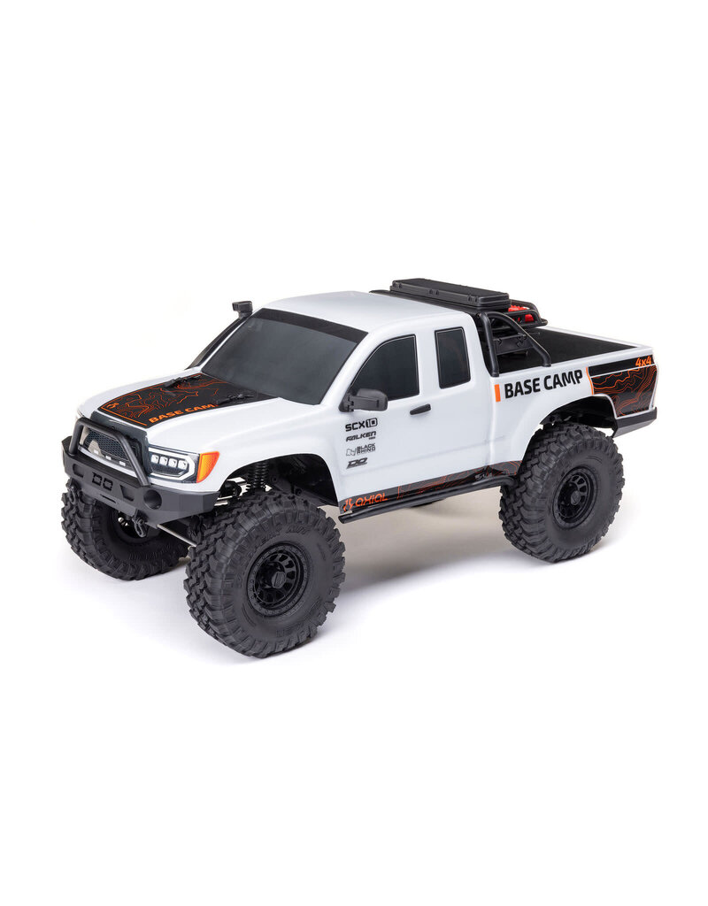 AXIAL AXI-1375T1 1/10 SCX10 III BASE CAMP 4X4 ROCK CRAWLER BRUSHED RTR: WHITE