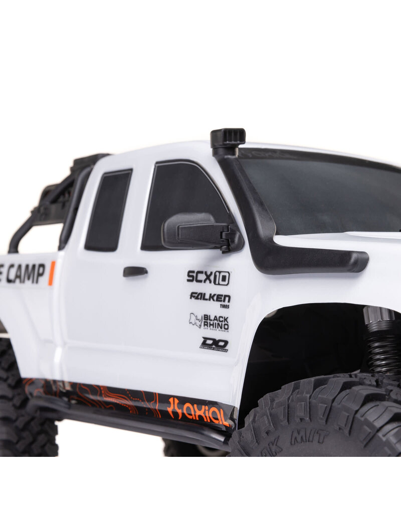 AXIAL AXI-1375T1 1/10 SCX10 III BASE CAMP 4X4 ROCK CRAWLER BRUSHED RTR: WHITE