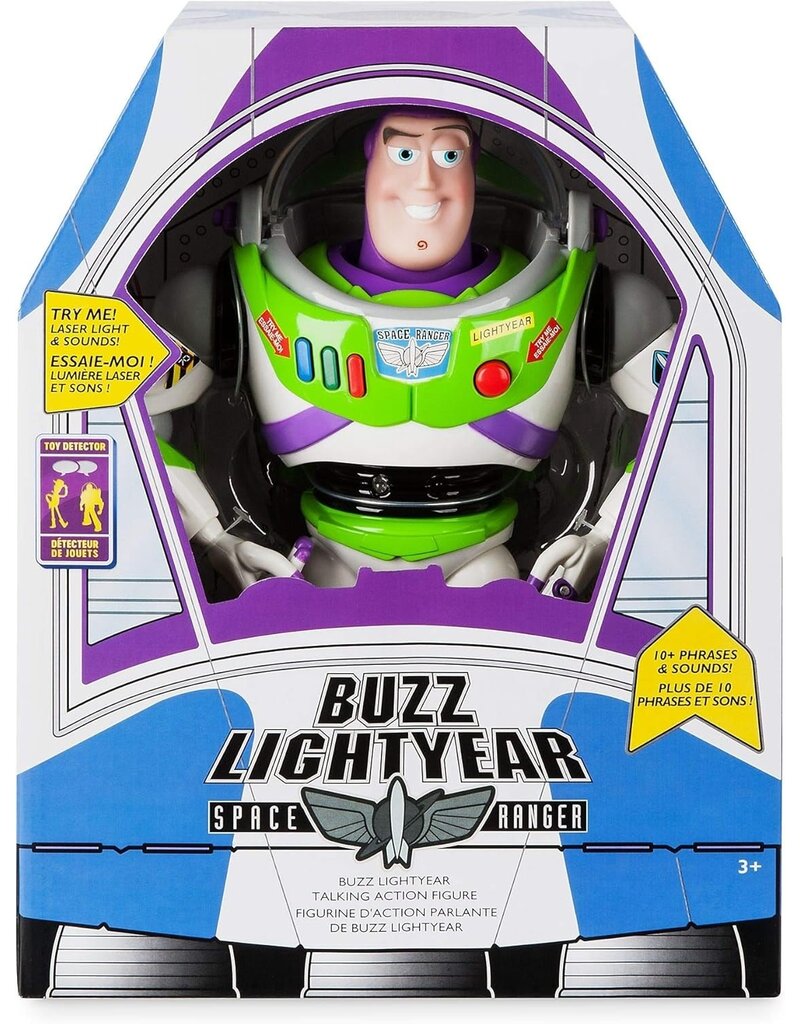 TOY STORY DISNEY 12" BUZZ LIGHTYEAR INTERACTIVE TALKING ACTION FIGURE