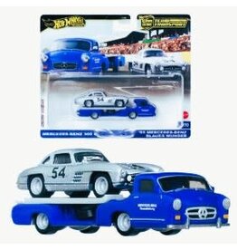 HOT WHEELS MTL FLF56/HRV48 HOT WHEELS TEAM TRANSPORT '55 MB BLAUES WUNDER W/ MB 300 SL