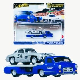 MTL FLF56/HRV48 HOT WHEELS TEAM TRANSPORT '55 MB BLAUES WUNDER W/ MB 300 SL