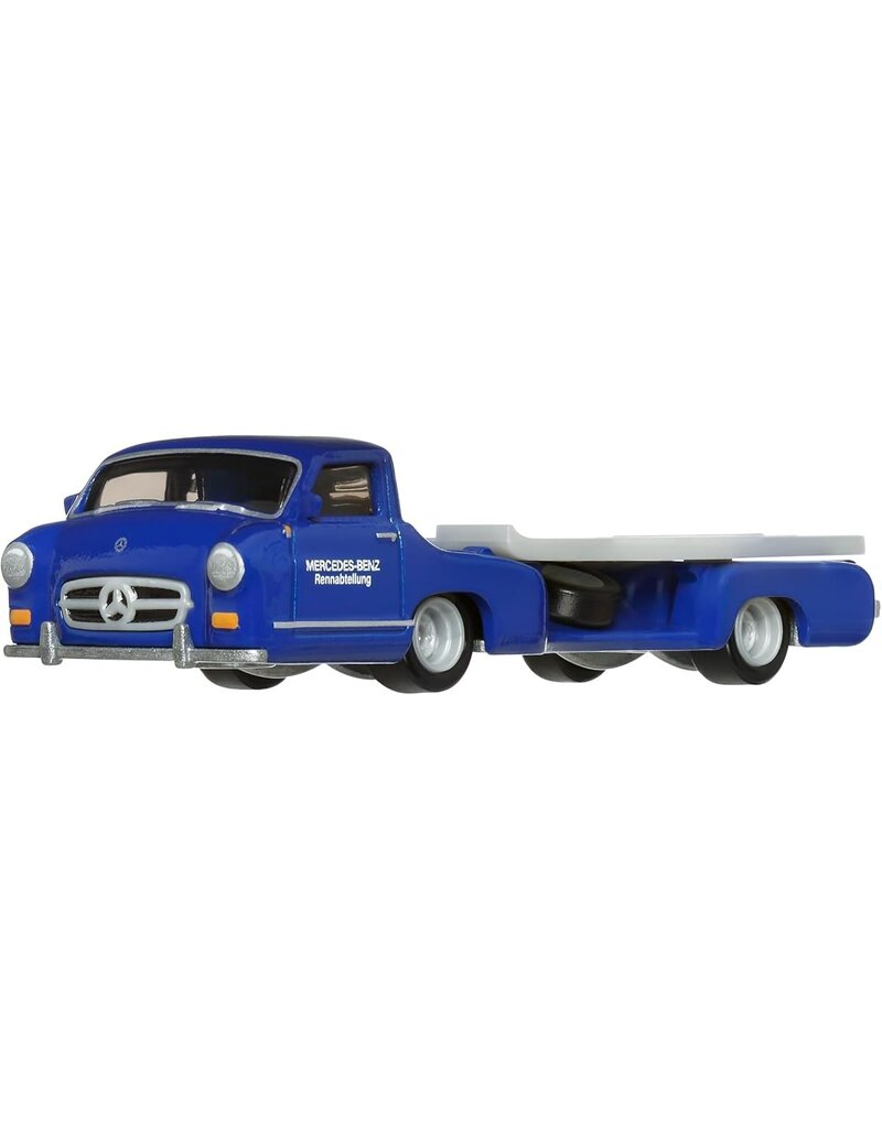HOT WHEELS MTL FLF56/HRV48 HOT WHEELS TEAM TRANSPORT '55 MB BLAUES WUNDER W/ MB 300 SL