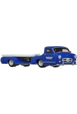 HOT WHEELS MTL FLF56/HRV48 HOT WHEELS TEAM TRANSPORT '55 MB BLAUES WUNDER W/ MB 300 SL