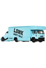 HOT WHEELS MTL FLF56/HRV45 HOT WHEELS TEAM TRANSPORT FLEET FLYER W/ NISSAN SKYLINE 2000GT-R LBWK