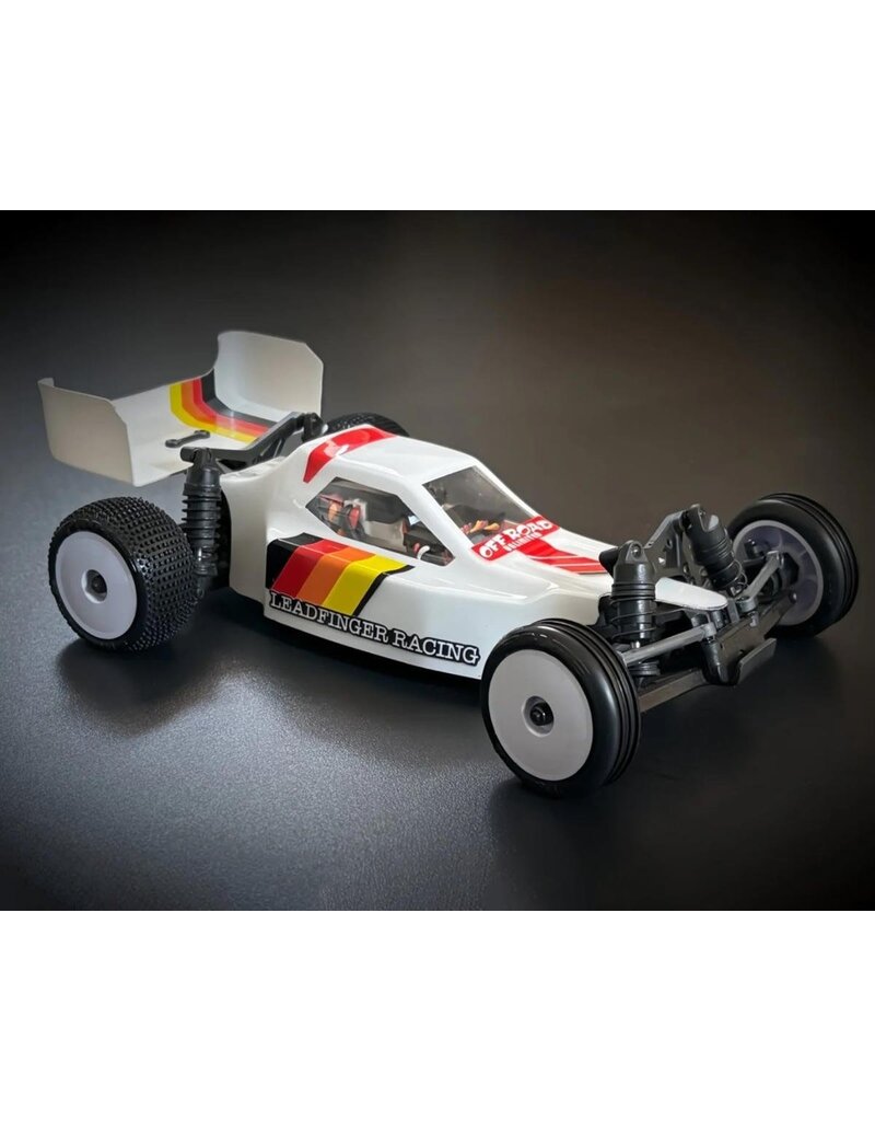 LEADFINGER RACING LFRE4061  MICRO-B RETRO-MOD BODY & WING SET (CLEAR)