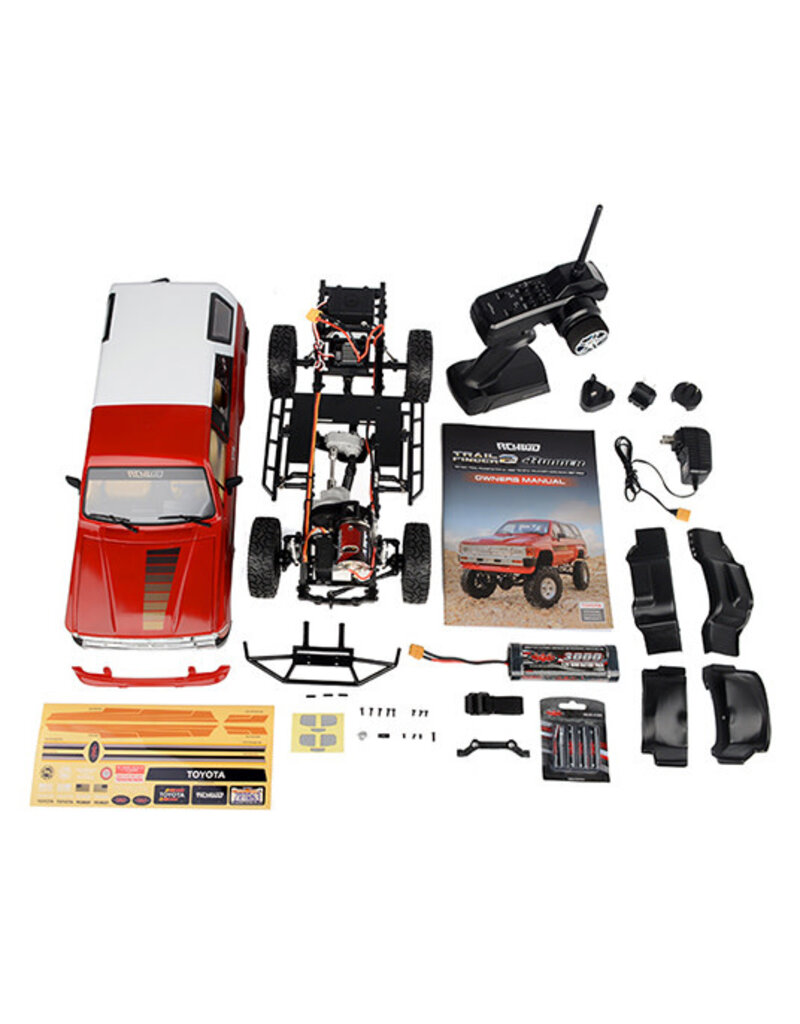 RC4WD RC4Z-RTR0063 TRAIL FINDER 2 RTR W/ 1985 TOYOTA 4RUNNER HARD BODY SET RED
