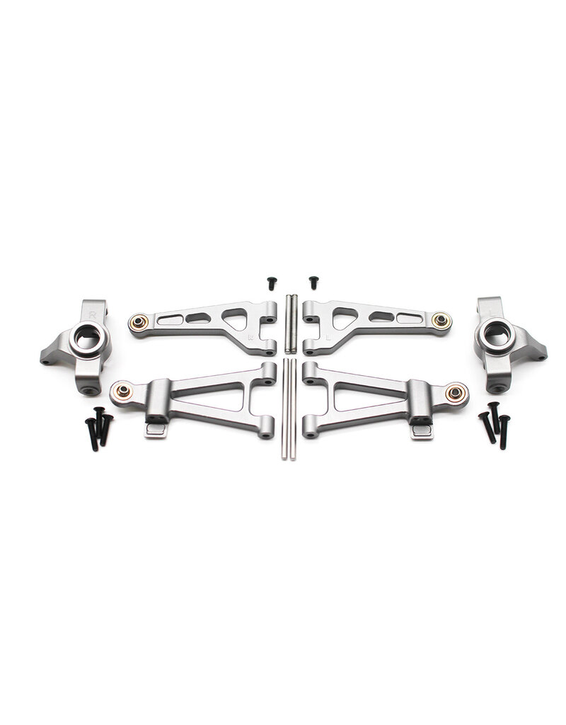 RACERS EDGE RCE6420 SLYDER ALUMINUM FRONT ARM & KNUCKLE SET
