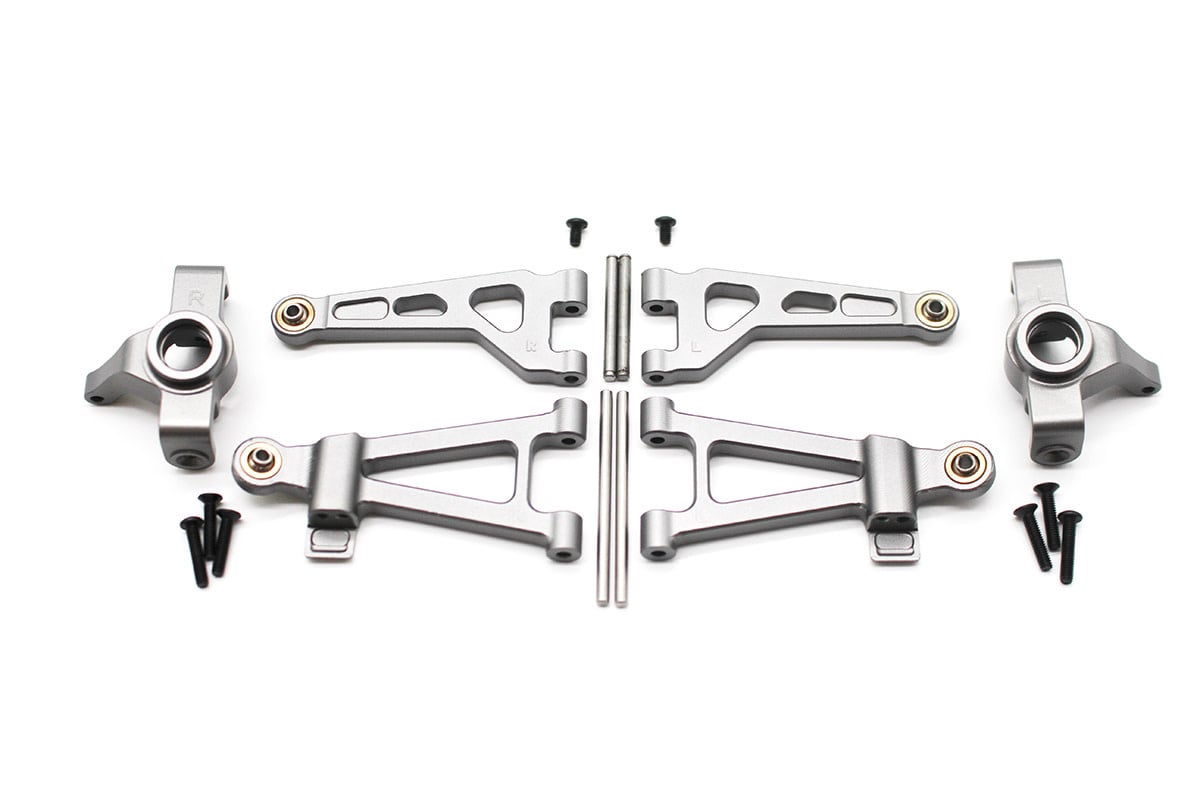 RCE6420 SLYDER ALUMINUM FRONT ARM & KNUCKLE SET